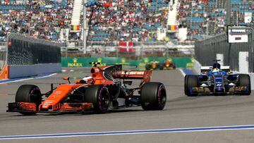 McLaren delante de Sauber.
