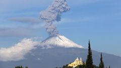 Estado de actividad del volcán Popocatépetl