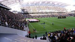 El Banc of California Stadium, estadio de Los Angeles FC, durante un partido de la MLS contra el Seattle Sounders.
