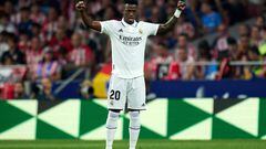LaLiga is to launch an investigation into racist chants aimed at Real Madrid’s Vinícius Júnior by a section of the Atlético Madrid support on Sunday.
