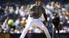 SAN DIEGO, CA - OCTOBER 2: Blake Snell #4 of the San Diego Padres pitches during the first inning of a baseball game against the Chicago White Sox October 2, 2022 at Petco Park in San Diego, California.   Denis Poroy/Getty Images/AFP