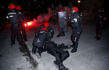 Russian hooligans cause havoc in Bilbao