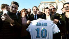 Emmanuel Macron y su afición por el Olympique de Marsella