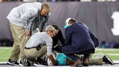 The Miami Dolphins quarterback Tua Tagovailoa has been taken out of the game for tests after a brutal slam to the turf suggests head trauma