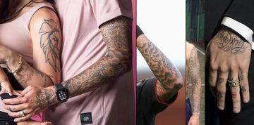 Los tatuajes en el repleto brazo izquierdo de Coutinho