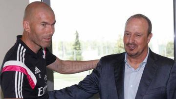 Zidane and Rafa Ben&iacute;tez