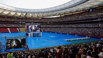 Los testigos de Jehová inundan de fe el Wanda Metropolitano