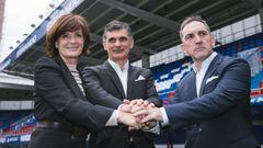 Mendilibar renovado con Eibar y con la presidenta Gorostiza y el director deportivo Garagarza