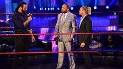 Drew McIntyre, MVP y Dolph Ziggler, en Raw.