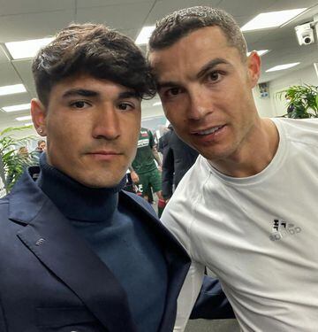 Luis Rojas y Cristiano Ronaldo.