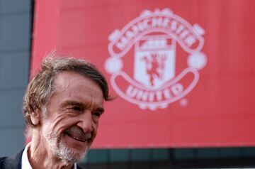Ineos chairman Jim Ratcliffe is pictured at Old Trafford in Manchester.