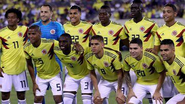 Selecci&oacute;n Colombia en el amistoso ante Argentina