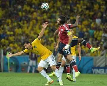 En los cuartos de final del Mundial, Colombia enfrentó a Brasil en Fortaleza, pero quedó eliminada tras caer 2-1.