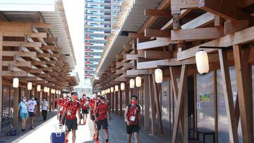 With 18,000 athletes, coaches and officials expected to arrive the organisers of the huge Tokyo Bay complex have made some changes to ensure it remains covid-safe.