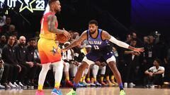 LA Clippers’ Paul George praises McClung in NBA All-Star dunk contest and discusses his own potential future as a Hall of Famer.
