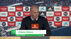 Zidane: "Estoy muy decepcionado por mis jugadores"