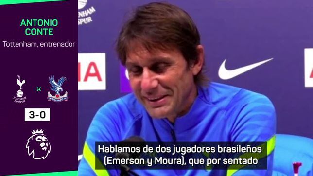 Conte: "La conexión entre Emerson y Moura será buena para el equipo"