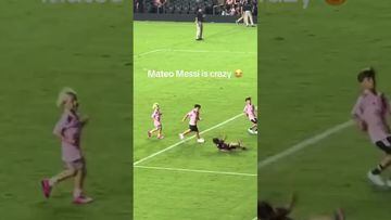 Vídeo: Mateo Messi muestra sus dotes en el futbol y lo comparan con Gennaro Gattuso