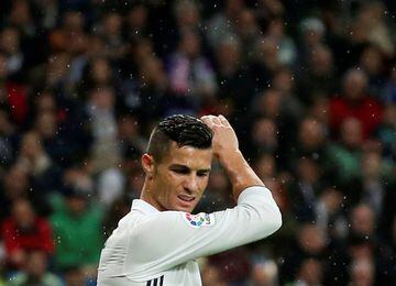 Real Madrid's Cristiano Ronaldo reacts. REUTERS/Andrea Comas