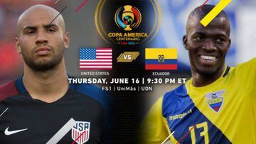USA take on Ecuador in the first quarter final of the Copa Am&eacute;rica 2016