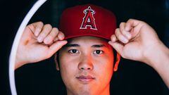 TEMPE, ARIZONA - FEBRUARY 21: Shohei Ohtani #17 of the Los Angeles Angels poses during Photo Day at Tempe Diablo Stadium on February 21, 2023 in Tempe, Arizona.   Carmen Mandato/Getty Images/AFP (Photo by Carmen Mandato / GETTY IMAGES NORTH AMERICA / Getty Images via AFP)