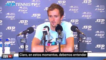 Medvedev se pronuncia: "A veces el tenis no es tan importante"