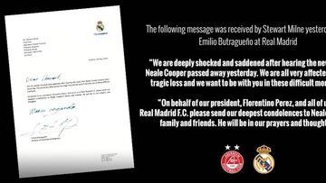 La emotiva carta del Madrid al Aberdeen.