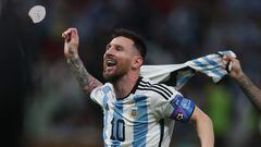 La subasta de las seis camisetas que Lionel Messi usó con Argentina fueron vendidas por la casa de subastas Sotheby’s en una cifra cercana a los 10 mdd.