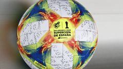 El bal&oacute;n con el que se jugar&aacute; la Supercopa de Espa&ntilde;a.
