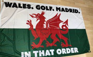 La bandera diseñada en Gales sobre la frase de Mijatovic acerca de las prioridades de Bale.