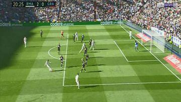 Benzema: Real Madrid striker offside for goal against Granada