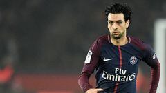 (FILES) This file photo taken on December 20, 2017 shows Paris Saint-Germain&#039;s Argentinian forward Javier Pastore controlling the ball during the French L1 football match between Paris Saint-Germain and Caen at the Parc des Princes stadium in Paris. To meet FIFA&#039;s Financial Fair Play rules PSG must sell players in the winter transfer window, which starts on January 1, 2018, which could mean separating from talented elements like Javier Pastore or Angel Di Maria.  / AFP PHOTO / FRANCK FIFE