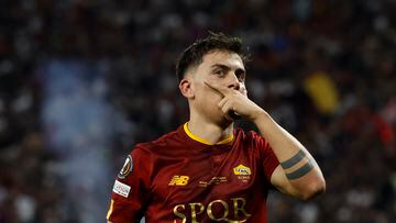 Roma, Italy. 12th Jan, 2023. Paulo Dybala of AS Roma celebrates