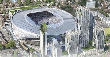 El Tottenham Hotspur está construyendo su estadio en los aledaños del viejo. Este año sus partidos de local los juegan en Wembley.