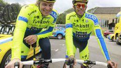 Contador, con Oleg Tinkov.