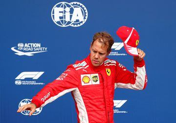Vettel en podio. 