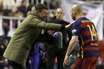 Instructions from the boss Luis Enrique and Javier Mascherano.