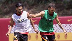 Falcao Garc&iacute;a en un entrenamiento del Galatasaray