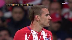Griezmann played 25 minutes with a deep head wound