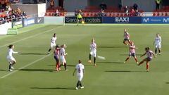 Gol de Leicy Santos contra el Sevilla