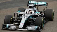Formula One F1 - British Grand Prix - Silverstone Circuit, Silverstone, Britain - July 12, 2019   Mercedes&#039; Lewis Hamilton during practice   REUTERS/Matthew Childs