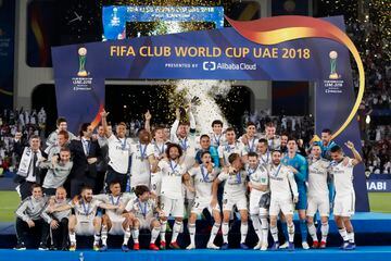 Real Madrid defeated Al Ain to win the last of their FIFA Club World Cups in 2018. 