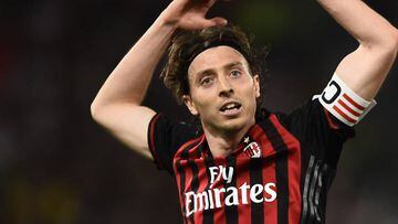 Riccardo Montolivo in action during the Tim Cup final 
