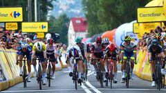 Foto finish de la quinta etapa de la Vuelta a Polonia.