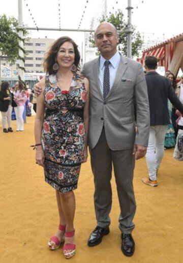 Ana Rosa Quintana con su marido
