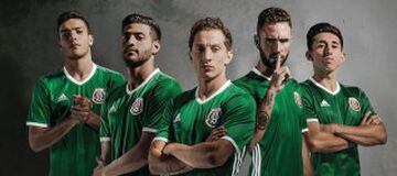 México: El 'Tri' presentará una elegante camiseta en la copa. Diferentes tonos de color verde son la mayor novedad.