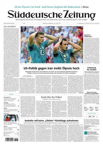 Süddeutsche Zeitung: "Campeón en ridículo".