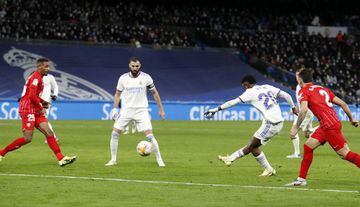 Vinicius marcó así el gol que decidió el partido.