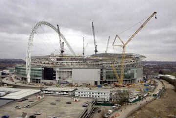 Vista general de Wembley Park en marzo de 2006 durante las obras.
