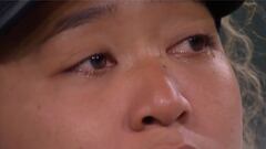 Las lágrimas de Naomi Osaka por los insultos de un aficionado